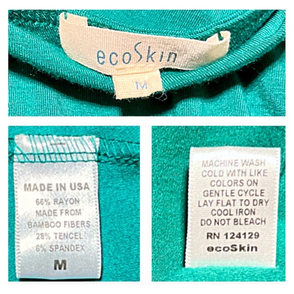 🎉👗SEXY & UNIQUE GREEN HOLIDAY PARTY DRESS EcoSkin M Asymmetrical, Sustainable - Picture 9 of 10